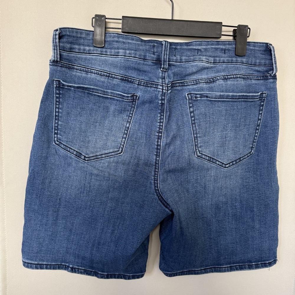 NYDJ Womens 12 Blue Medium Wash Ella Denim Jean Shorts Summer - Picture 3 of 8